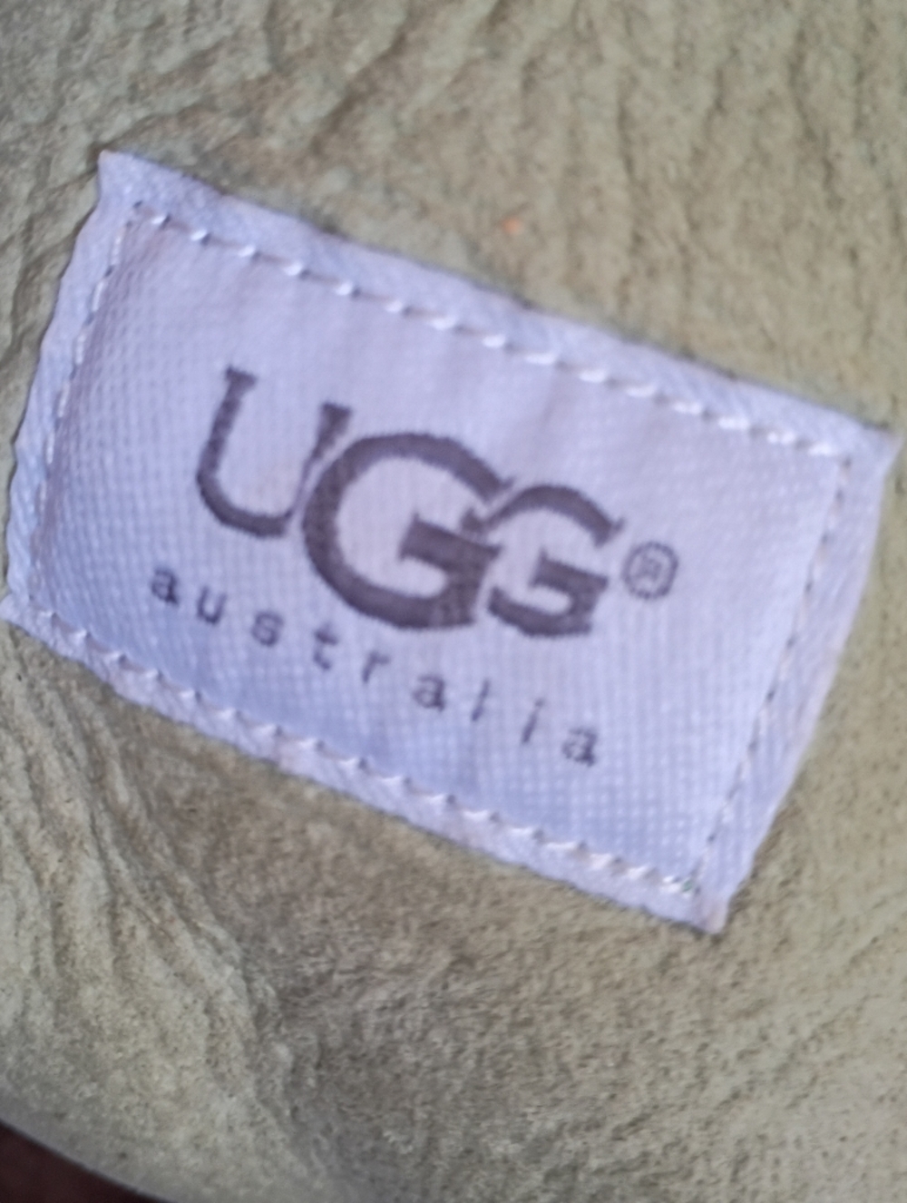 UGG Vintage Y2K Light Green Suede Sherpa Chunky Puff Mini Bucket Tote Handbag - Picture 6 of 8